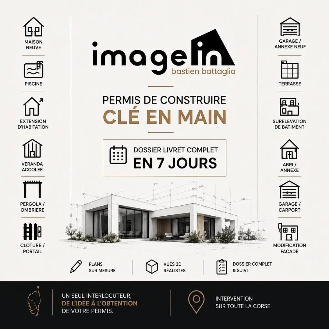 Permis de construire clé en main, dossier livret complet en 7 jours